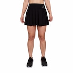 Short Saia Basic Muvin Fitness Treino Academia - Feminino PRETO