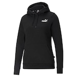 Blusão de Moletom com Capuz Puma Small Logo Hoodie - Feminino PRETO