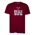 Camiseta New Era Chicago Bulls Modern Classic - Masculina VERMELHO