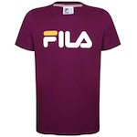 Camiseta Fila Letter Premium II - Masculina VINHO/BRANCO