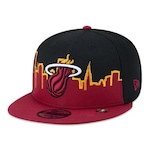 Boné Aba Reta New Era 9Fifty Miami Heat Tip-Off - Snapback - Adulto VERMELHO