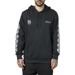 Blusão de Moletom com Capuz RVCA Canguru Barron - Masculino PRETO