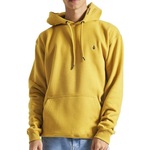 Blusão de Moletom com Capuz Volcom Canguru Single Stone - Masculino AMARELO