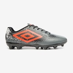 Chuteira Campo Umbro Cosmic - Adulto CINZA/ROSA