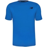 Camiseta New Balance Tenacity Logo - Masculina AZUL/PRETO