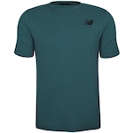 Camiseta New Balance Tenacity Logo - Masculina VERDE ESCURO