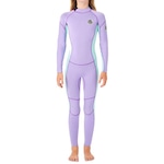 Long John Rip Curl Girls DWP 3.2 MM Back/Zipe - Juvenil ROXO