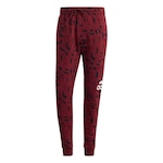 Calça adidas Estampada Essentials Tapered Cuff Logo - Masculina VINHO