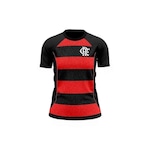 Camiseta Braziline Flamengo Metaverse - Feminina Vermelho/Preto