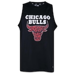 Camiseta Regata New Era NBA Chicago Bulls Core NBA Masculina PRETO