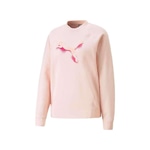 Blusão sem Capuz Puma Sport Crew - Feminino Rose