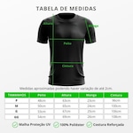 Kit de Camisas Térmica Adriben Dry Fit com Proteção Solar - 5 Unidades - Masculina PRETO