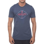 Camiseta Hurley Silk Bamboo SM23 - Masculina AZUL ESCURO