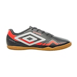 Chuteira Futsal Umbro Prisma+ - Adulto Preto/Coral