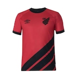 Camisa do Athletico Paranaense CAP Uniforme 1 2023 Umbro - Masculino Vermelho/Preto