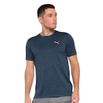 Camiseta Puma Run Favorite Heather - Masculina AZUL ESC/PRETO