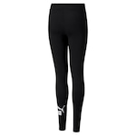 Calça Legging Puma Essentials Logo - Infantil PRETO/BRANCO