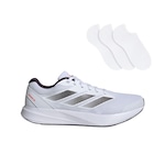 Kit adidas Tênis Duramo Rc + 3 Pares de Meia - Adulto BRANCO/CINZA