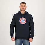 Blusão de Moletom com Capuz Bayern Escudo Futfanatics - Masculino AZUL ESCURO