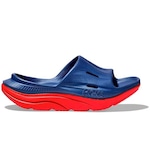 Chinelo Slide Hoka Recovery Slide 3  E - Adulto AZUL/VERMELHO