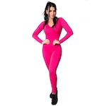 Macacão Fitness MVB Modas Longo 3/4 Costa Fechada Fitness Suplex - Feminino ROSA