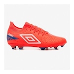 Chuteira Umbro Campo Adamant Premier - Masculina Coral/Branco