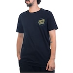 Camiseta Masculina Santa Cruz Split Serpent Dot - Santa Cruz PRETO