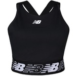 Top Fitness New Balance Relentless sem Bojo - Feminino PRETO/BRANCO