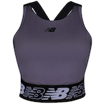 Top Fitness New Balance Relentless sem Bojo - Feminino CINZA/PRETO