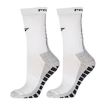 Meia Cano Médio Penalty Grip - Masculina BRANCO/CINZA/PRETO