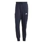 Calça adidas 3 Listras - Masculina AZUL ESC/BRANCO