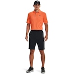 Camiseta Polo de Golf Under Armour Tech - Masculina LARANJA