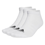 Kit de Meias Sapatilha Cushioned Sportswear Low-Cut com 6 Pares - Adulto BRANCO/PRETO