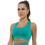 Top Fitness com Bojo Removível Alto Giro Nadador Dots - Feminino VERDE