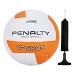 Kit Penalty: Bola de Vôlei VP 5000 X + Bomba de Ar BRANCO/LARANJA