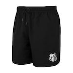 Shorts do Santos Surf Center Logo - Masculino PRETO