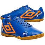 Chuteira Futsal Umbro Orbit + Par de Meias - Adulto AZUL