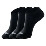 Kit Meias Invisível Hang Loose com 3 Pares - Adulto PRETO/BRANCO