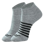 Kit Meias Sapatilha Hang Loose com 2 Pares - Adulto CINZA/CINZA CLA