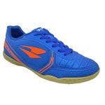 Chuteira Futsal Dray 806 - Adulto AZUL/LARANJA