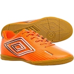 CHUTEIRA FUTSAL UMBRO ARCADE - ADULTO LARANJA/BRANCO