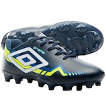 Chuteira Campo Umbro Prisma + - Adulto AZUL ESC/VERDE