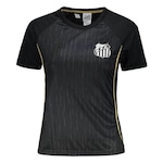 Camiseta do Santos Braziline Metaverse - Feminino PRETO