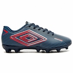 Chuteira de Campo Umbro Arcade - Adulto AZUL ESC/VERMELHO