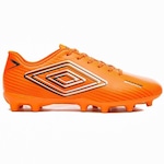 Chuteira de Campo Umbro Arcade - Adulto LARANJA/BRANCO