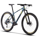 Bicicleta Aro 29 Sense Fun Evo 2023 - Freio Hidráulico - Câmbio Shimano - 18 Velocidades - Adulto Azul/Amarelo