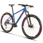 Bicicleta Aro 29 Sense Fun Evo 2023 - Freio Hidráulico - Câmbio Shimano - 18 Velocidades - Adulto Azul/Roxo