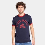 Camiseta Le Coq Sportif - Masculina AZUL ESC/VERMELHO