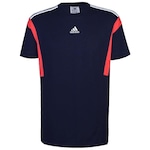 Camiseta adidas Colorblock - Masculina AZUL ESC/BRANCO