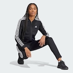 Agasalho sem Capuz adidas Essentials 3-Stripes - Feminino PRETO/BRANCO